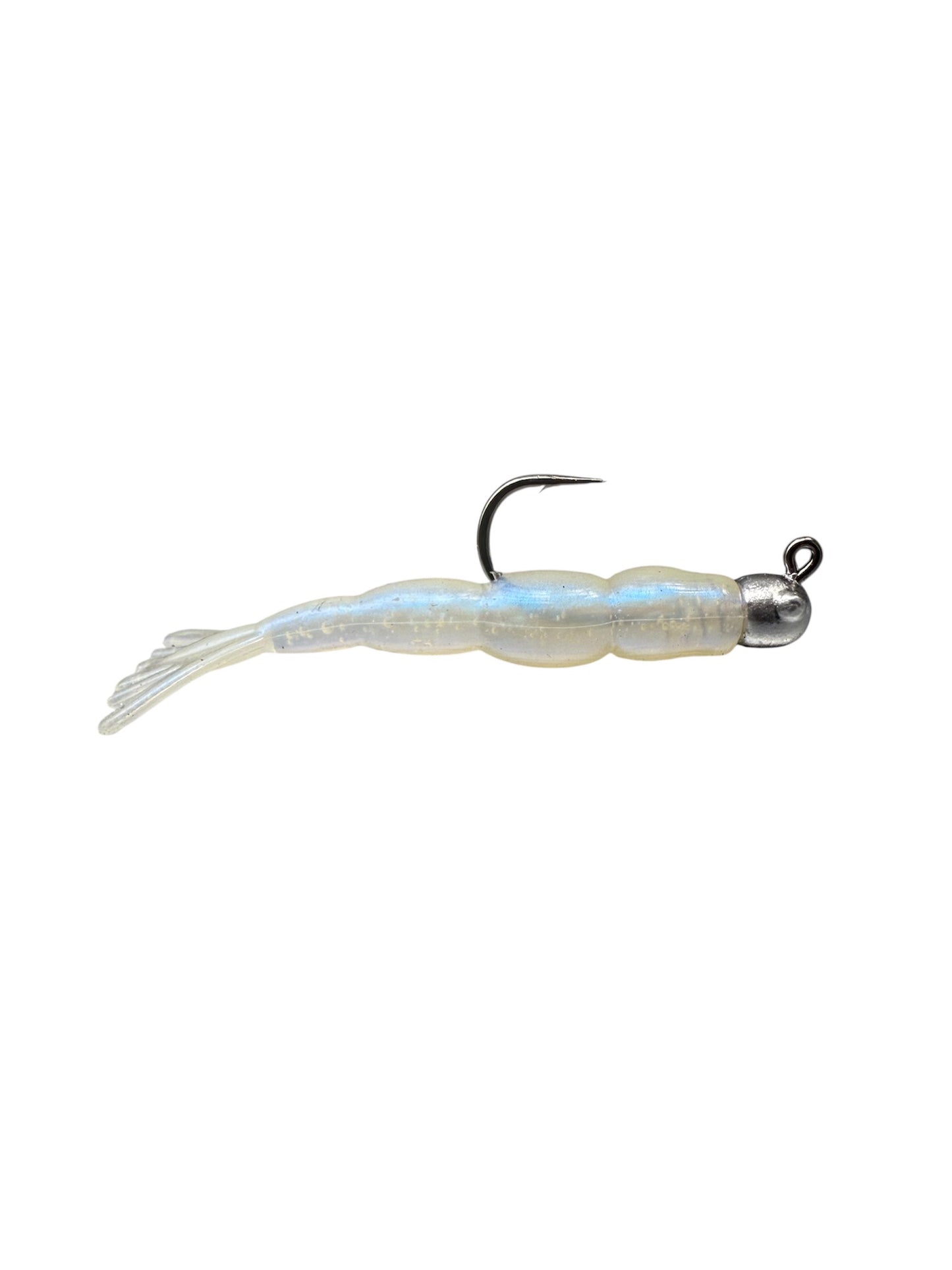 Shrimp-style jig head design
Includes sizes: 1/8, 3/16, 1/4, 3/8, and 1/2 oz
Compatible with Mustad 32824 hooks in sizes 2/0 and 3/0
