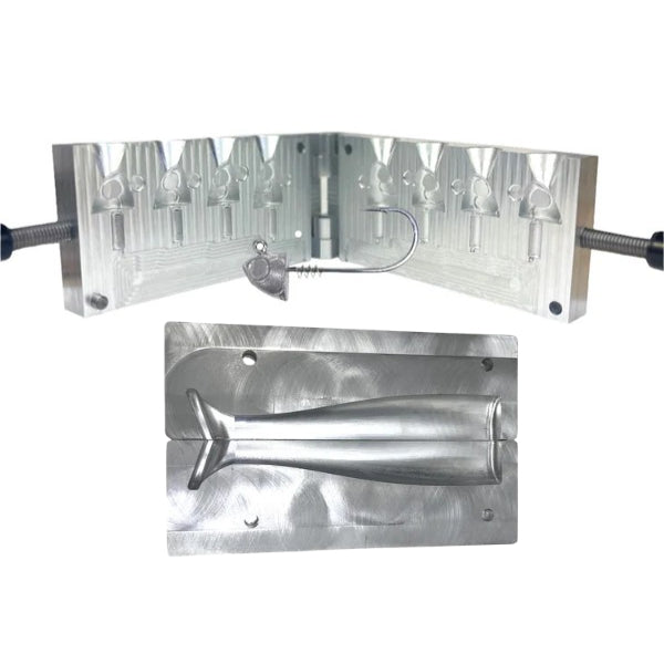 1, 1.25, 1.5, 2oz Screwlock Swimbait Jighead + 5.5 Open Pour Swimbait Tail