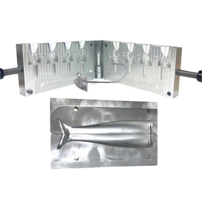 1, 1.25, 1.5, 2oz Screwlock Swimbait Jighead + 5.5 Open Pour Swimbait Tail