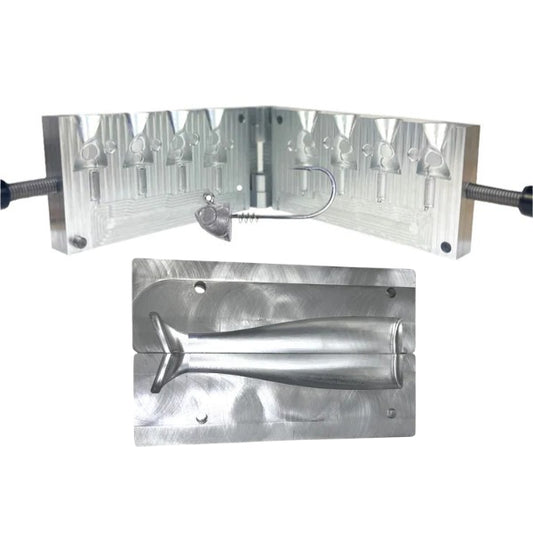 1, 1.25, 1.5, 2oz Screwlock Swimbait Jighead + 5.5 Open Pour Swimbait Tail