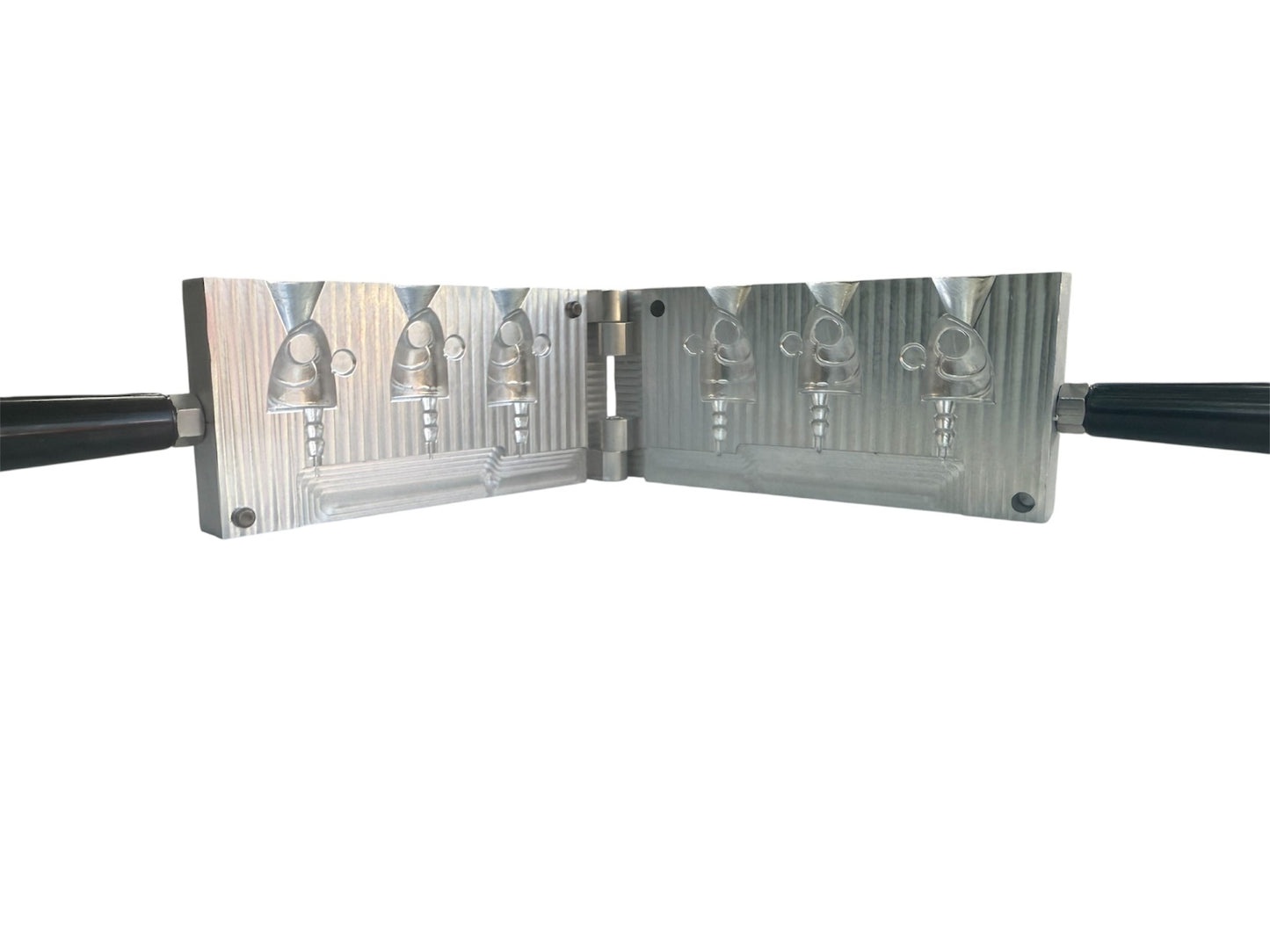 Barbed Swimbait Jighead Mold 2, 2.5, and 3 oz. Mustad 32824 Hook.